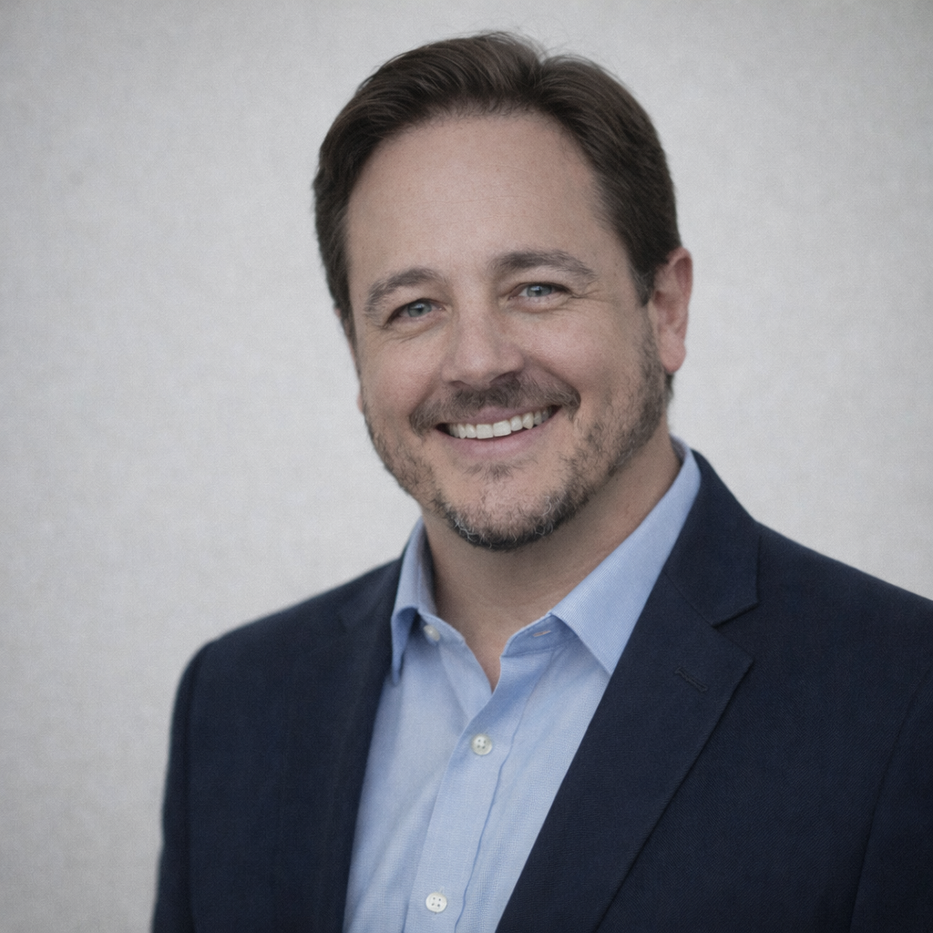 Dave Morris blue suit headshot